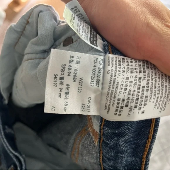 Levi's Blue Straight Jeans Classic Style - Picture 5 of 6